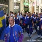 Firenze-corteo storico-squadra azzurra calcio S.Cr